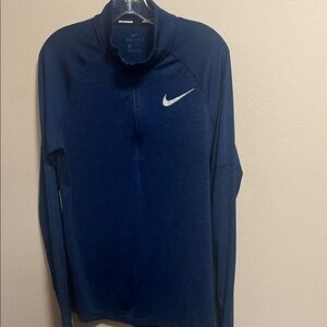 Nike Blue Quarter-Zip Performance Top